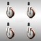 Service Caster 5 Inch 316SS Maroon Polyurethane Swivel 1-5/8 Inch Expanding Stem Caster Set SCC SCC-SS316EX20S514-PPUB-MRN-158-4 - alternate 4